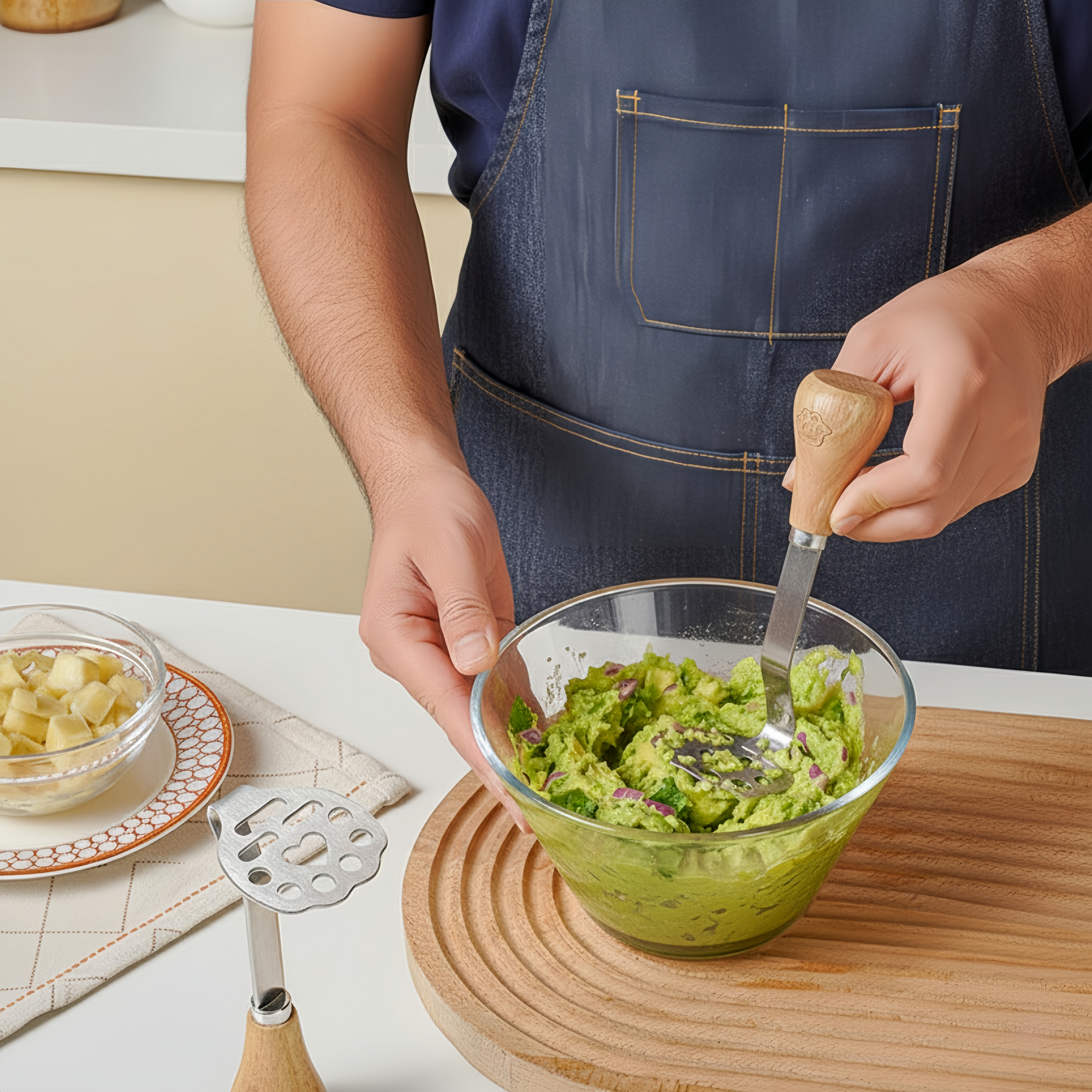 Bear Paw Standing Potato Masher
