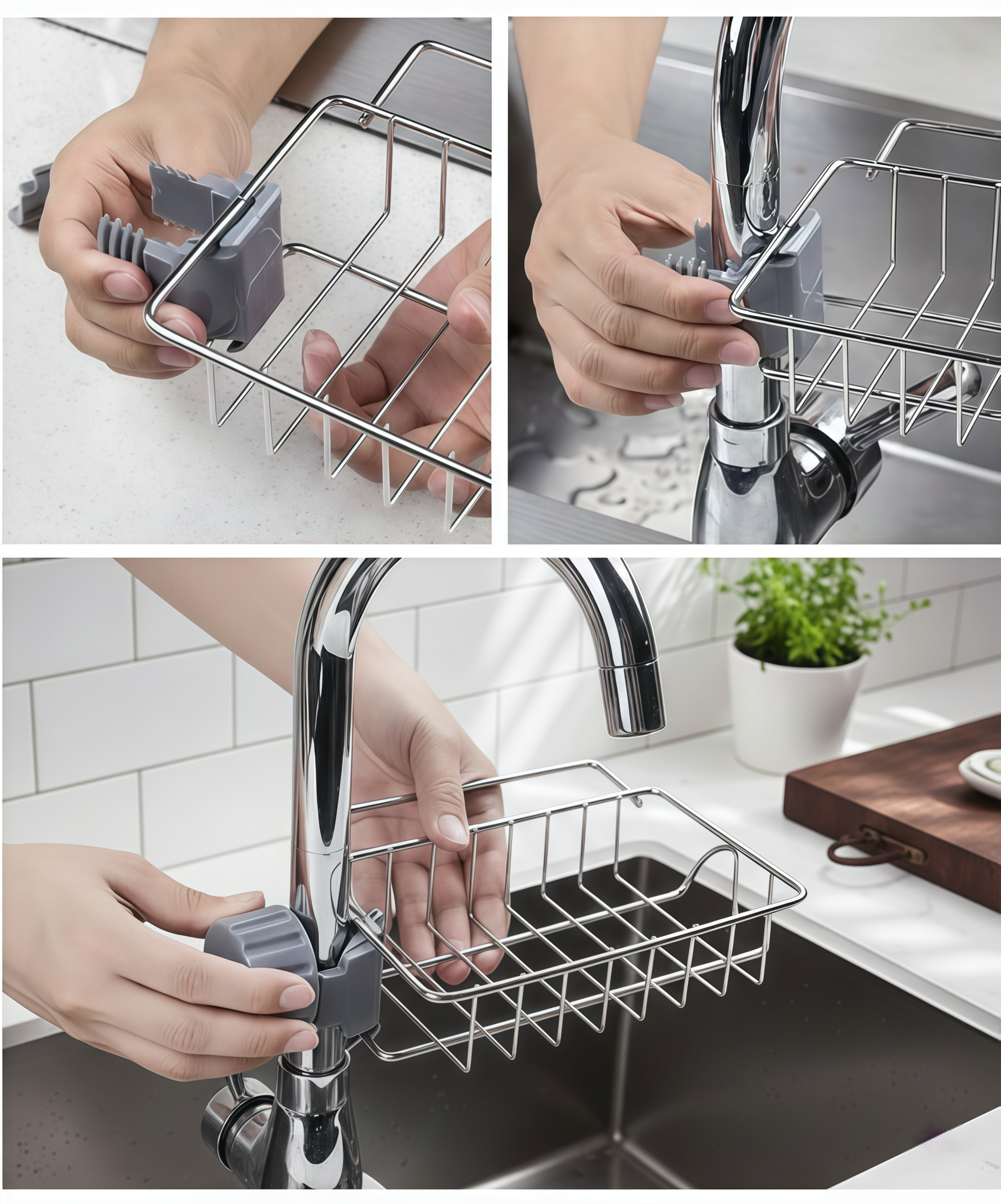 Kitchen Faucet Storage Rack
