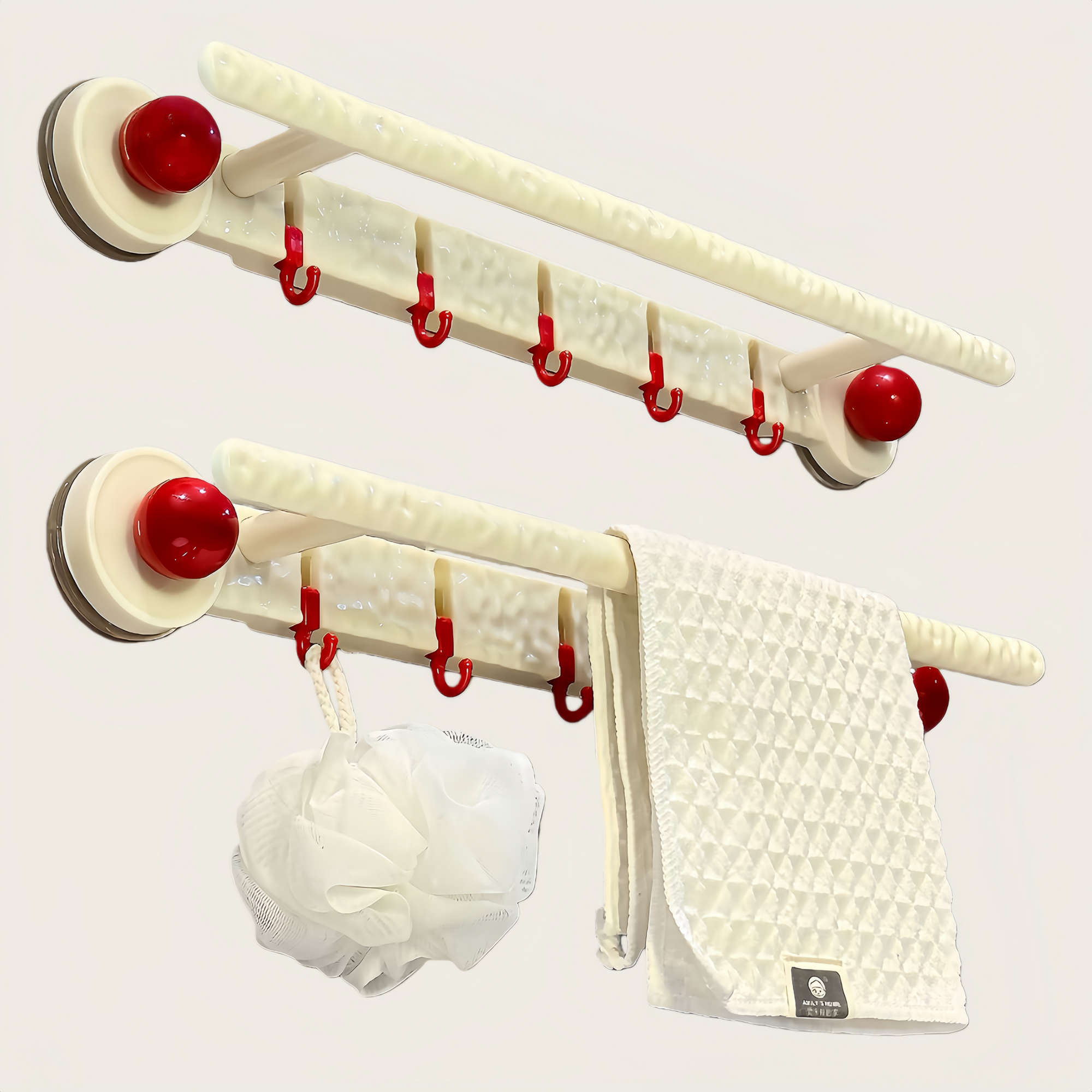 Suction Cup Towel Rack